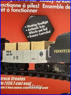 Lionel Pennsylvania Flyer G Gauge Train Set 7-11140 Battery Remote 17 Ft Track