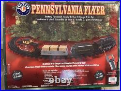 Lionel Pennsylvania Flyer G Gauge Train Set 7-11140 Battery Remote 17 Ft Track