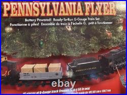 Lionel Pennsylvania Flyer G Gauge Train Set 7-11140 Battery Remote 17 Ft Track