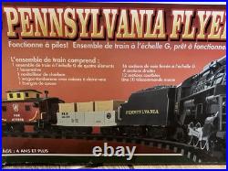Lionel Pennsylvania Flyer G Gauge Train Set 7-11140 Battery Remote 17 Ft Track