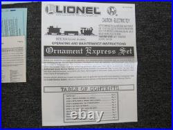 Lionel The Ornament Express Electric Train Set G SCALE Set #8-81017