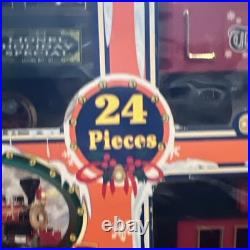 Lionel Tinzel Town Express G Gauge Christmas Starter Set 24pc Lights Sound