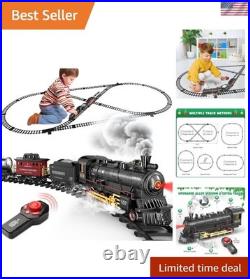 Luxury Alloy Remote Control Train Set with Realistic Smoke & Sounds for Boys 3-8 Luxury Alloy Remote Control Train Set with Realistic Smoke & Sounds for Boys 3-8