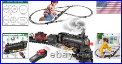 Luxury Alloy Remote Control Train Set with Realistic Smoke & Sounds for Boys 3-8 Luxury Alloy Remote Control Train Set with Realistic Smoke & Sounds for Boys 3-8