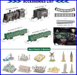 Magical Electric Train Set with Puzzles for Kids Rechargeable & Durable Design