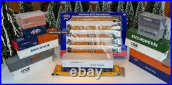 Massive G scale USA Trains scale intermodal TTX 5+1 = 6-car set with containers