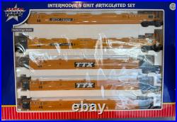 Massive G scale USA Trains scale intermodal TTX 5+1 = 6-car set with containers