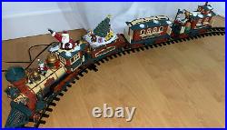 Musical Holiday Station Electric Animated Train Set New Bright No. 385
