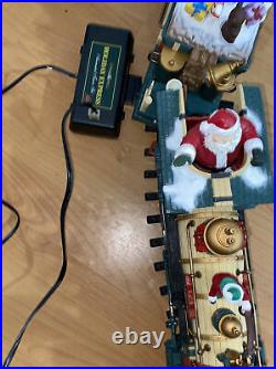 Musical Holiday Station Electric Animated Train Set New Bright No. 385