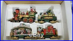 NEW BRIGHT G SCALE HOLIDAY EXPRESS ANIMATED TRAIN SET # 380 Free Shipping