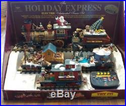 NEW BRIGHT HOLIDAY EXPRESS Train 5 Unit Set 2000 Special Ed. In Display Box Xmas