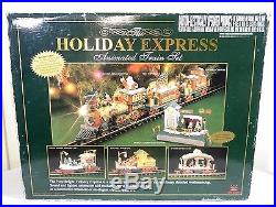 NEW BRIGHT THE HOLIDAY EXPRESS ANIMATED 387 G Scale Christmas Train Set
