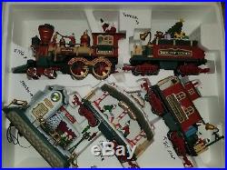 NEW BRIGHT THE HOLIDAY EXPRESS ANIMATED TRAIN #387 G Scale Christmas Train Set