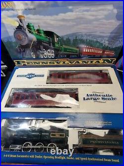 NEW Bachmann Big Hauler Pennsylvanian PRR G Scale Passenger Train Set in Box