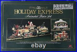 NEW Bright 1996 Christmas Holiday Express Animated Train Set 380 G Scale NOS
