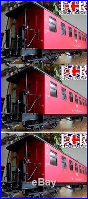 NEW G SCALE RC LOCO & 3 RED COACHES STARTER GARDEN RAILWAY 45mm GAUGE TRAIN SET