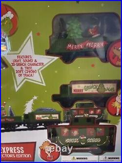 NIB Dr. Seuss The Grinch Holiday Express Train Set Collector's Edition, 36 Pc
