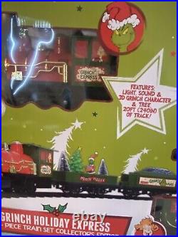 NIB Dr. Seuss The Grinch Holiday Express Train Set Collector's Edition, 36 Pc
