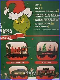 NIB Dr. Seuss The Grinch Holiday Express Train Set Collector's Edition, 36 Pc