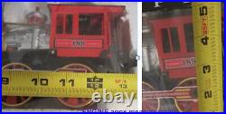 NIB NOS vtg 90s New Bright Toys SANTA FE Express TRAIN SET G-scale #186 /Works