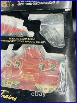 NOS Aristocraft Norman Rockwell Christmas Train Set G Scale Rare New In Box