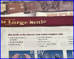 N Bachmann Big Hauler Silverton Flyer G Scale Steam Locomotive Train Set