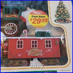 New Bright 1181WG Musical Animated Santaland Train Set New In Box G Scale 1997
