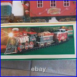 New Bright 1181WG Musical Animated Santaland Train Set New In Box G Scale 1997