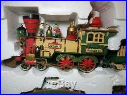 New Bright 1997 The Holiday Express Animated Train Set 380 G Scale Complete