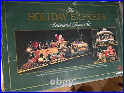 New Bright #380 Holiday Express Animated Train Set Nice Complete