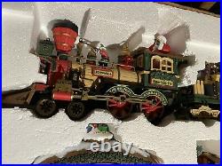 New Bright #380 Holiday Express Animated Train Set Nice Complete