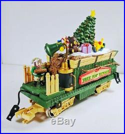 New Bright 380 Holiday Express Christmas Electric Animated Train Set G Scale vtg