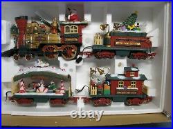 New Bright 380 Holiday Express Christmas Electric Animated Train Set G ga 1996