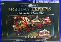New Bright 384 Holiday Express Christmas Electric Animated Train Set G NBRU0380