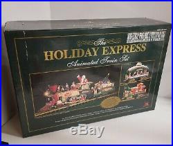 New Bright 384 Holiday Express Christmas Electric Animated Train Set SEE VIDEO