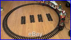 New Bright 384 Holiday Express Christmas Electric Animated Train Set WORKS