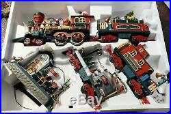 New Bright 385S Holiday Express Christmas Electric Animated Train Set 100% NICE