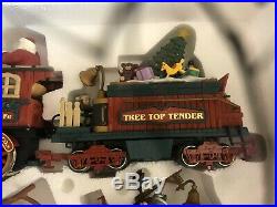 New Bright 385 Musical Holiday Express Christmas Electric Animated Train Set