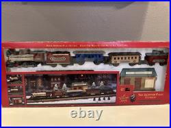 New Bright Bedford Falls Express Christmas Train Set It's A Wonderful Life Sound