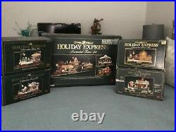 New Bright Christmas The HOLIDAY EXPRESS Animated Train Set with 4 extra Cars