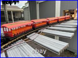 New Bright Custom Made Coaches Walt Disney World Red Set