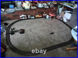 New Bright Holiday Express #387 Animated Christmas Train Set G Gauge. Complete