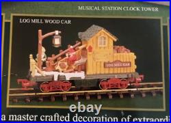 New Bright Holiday Express #387 Animated Christmas Train Set G Gauge. Complete