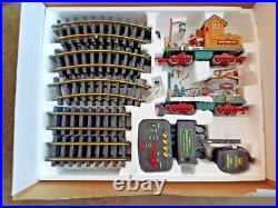 New Bright Holiday Express #387 Animated Christmas Train Set G Gauge. Complete
