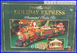 New Bright Holiday Express 4 Car G-gauge Christmas Train Set #384