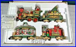 New Bright Holiday Express Animated Christmas Santa Train Set Model 380 with Box New Bright Holiday Express Animated Christmas Santa Train Set Model 380 with Box