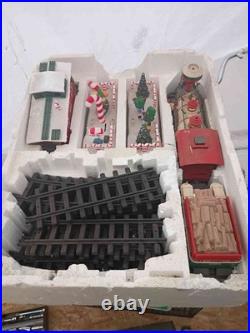 New Bright Holiday Express Animated Christmas Train Set with Track & Cars
