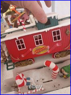 New Bright Holiday Express Animated Christmas Train Set with Track & Cars