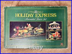 New Bright Holiday Express Animated Electric Christmas Train Set #380 G-Scale