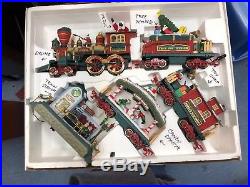 New Bright Holiday Express Christmas Electric Animated Train Set G-Scale No. 387